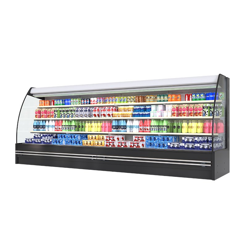 Stable Temperature Beverage Cooler Fast Cooling Open Display Chiller for Convenience Shop