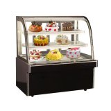 Table Top Glass Door Refrigerated Cake Display Fridge with Adjustable Multi-Tier Shelves Bakery Showcase