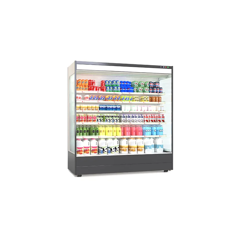 Supermarket Open Display Refrigerator Commercial Air Cooling Chiller for Meat Vegetable Fruit Drinks