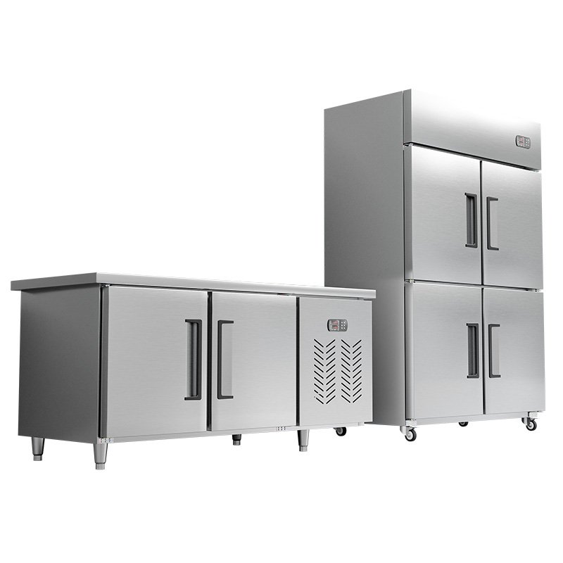Commercial Stainless Steel Double Door Refrigerator for Restaurant