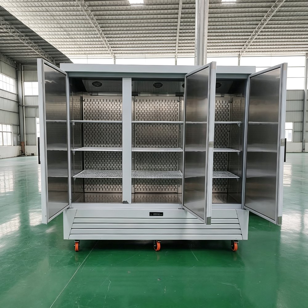 Double Door Stainless Steel Commercial Upright Refrigerator for Restaurant Hotel