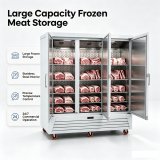 2 Door Reach-in Commercial Fridge Fan Cooling Large Capacity Kitchen Refrigerator