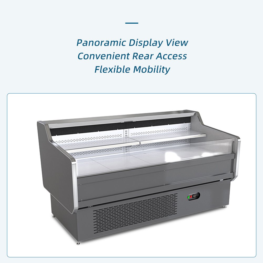 Energy Saving Commercial Meat Cooler LED Lighting Open Display Case for Butchery Fresh Food Shop