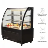 Supermarket Deli Pastry Display Cooler Commercial Grade Cake Refrigerated Showcase