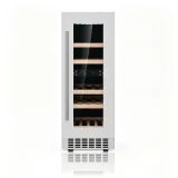 L-Vertical Narrow Wine Refrigerator Dual Zone Digital Touch Control UV-Free LED Light Freestanding Wine Chiller