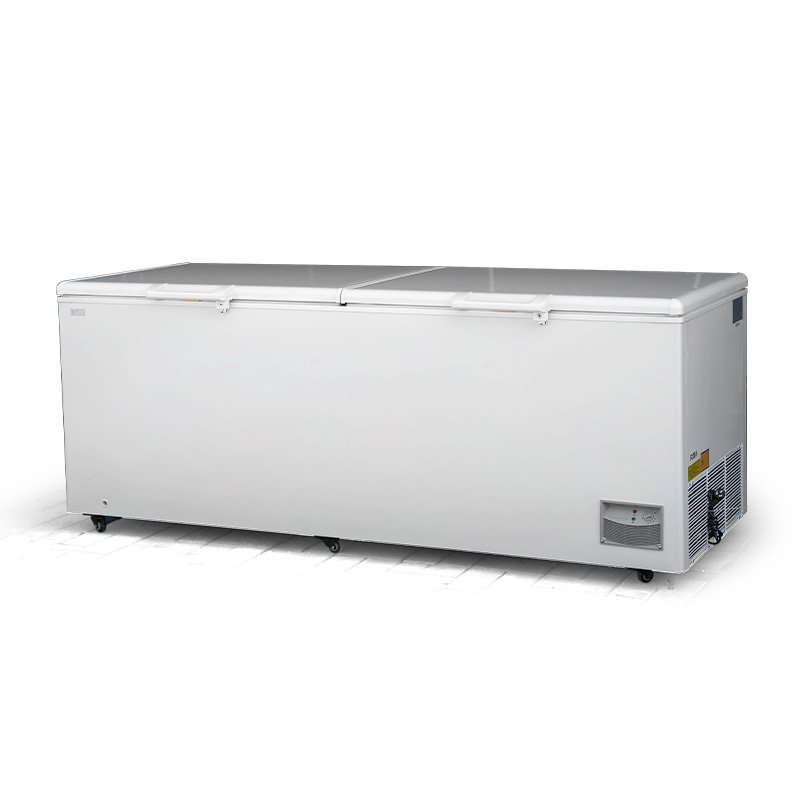 Top Open Lid Chest Freezer Supermarket Frozen Food Meat Island Refrigerator Glass Door Freezer Deep Fridge Freezer