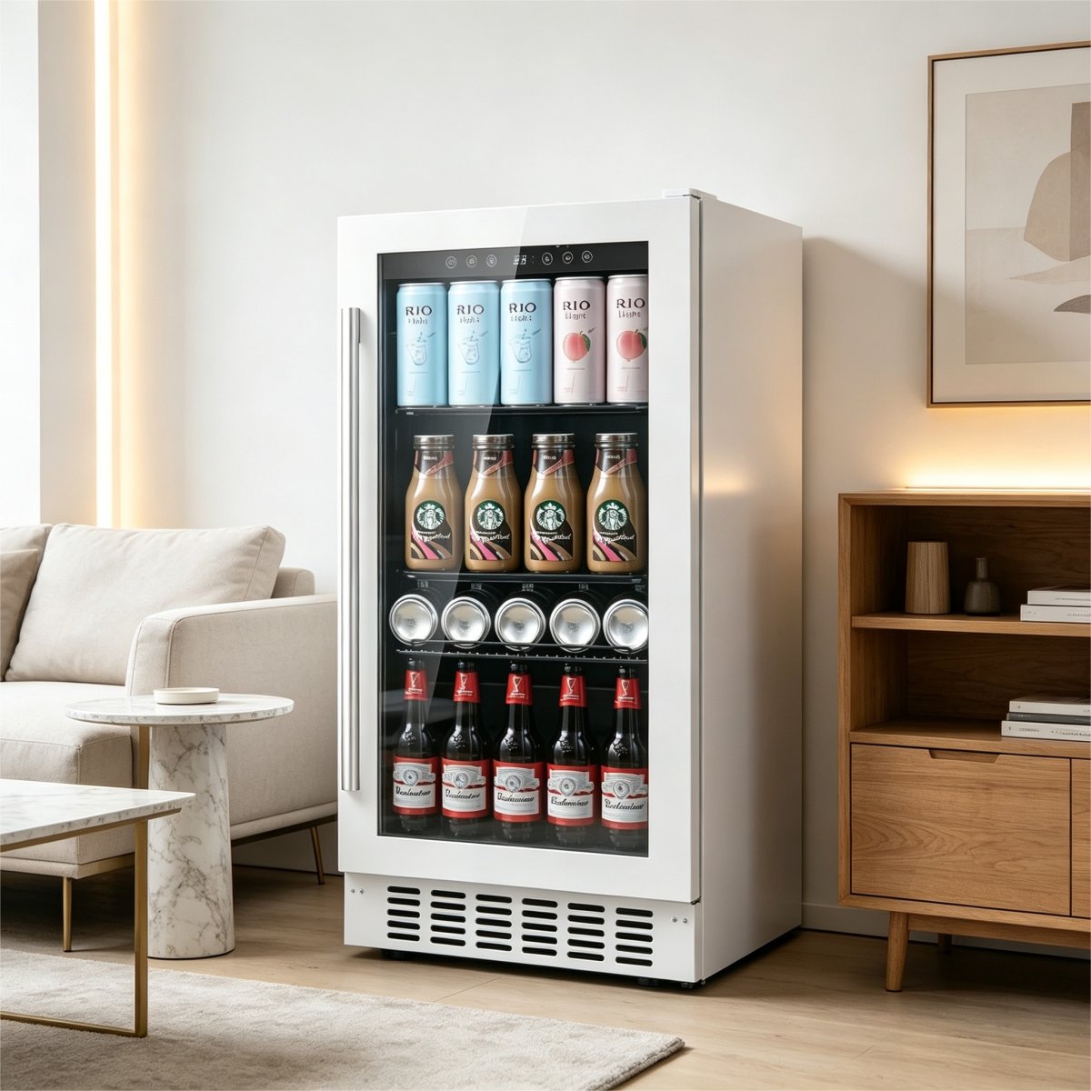 G-83 Cans Fan Cooling Mini Beer Soda Fridge JC-85C