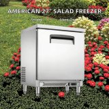 Commercial Salad Refrigerator American Style Single Door Under Counter Freezer with Single-Temperature Air Fan Cooling Modes