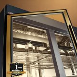 L-Luxury Gold Trim Vertical Beef Aging Cabinet Anti-Fog Glass Door Digital Control Meat Display Cooler