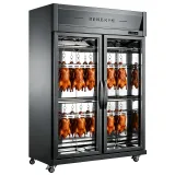 L- Double Glass Door Air Drying Showcase for Roast Duck Shop
