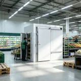 Commercial Walk-in Cooler Rear Access Back Stock Cold Room for Supermarket Fresh Produce Beverage