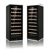 L- Soft UV-free LED Wine Chiller Even Air Circulation Narrow Single Door Constant Temp Wine Refrigerator