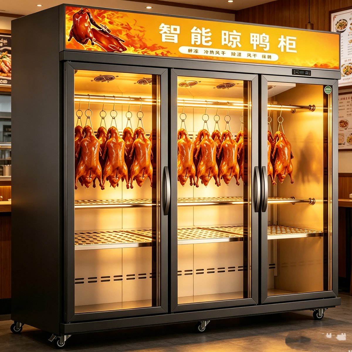L- Stainless Steel Vertical Air Drying Cabinet for Cooked Duck Meat