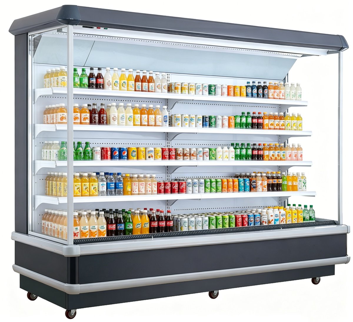 L- Catering Commercial Open Air Display Fridge for Fruit and Salad Storage