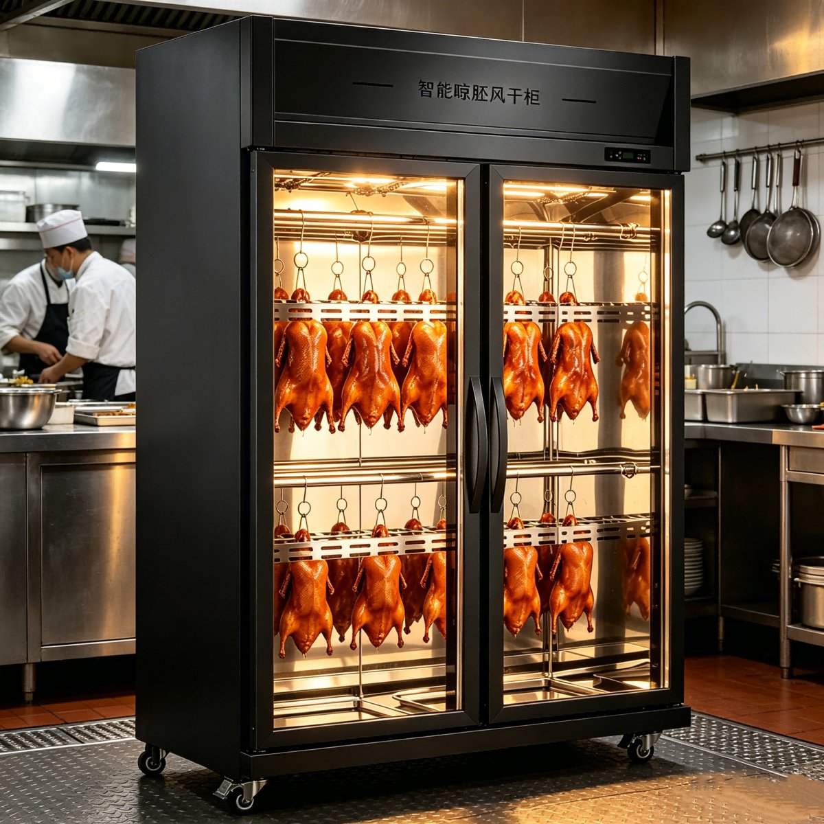 L- Commercial Air Circulation Roast Duck Drying Display Cabinet