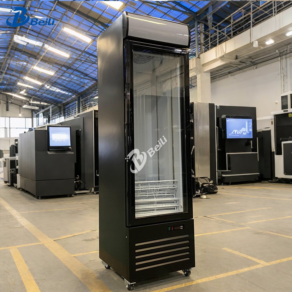 Single Door Drink Beer pepsi showcase Chiller Upright Display Cooler