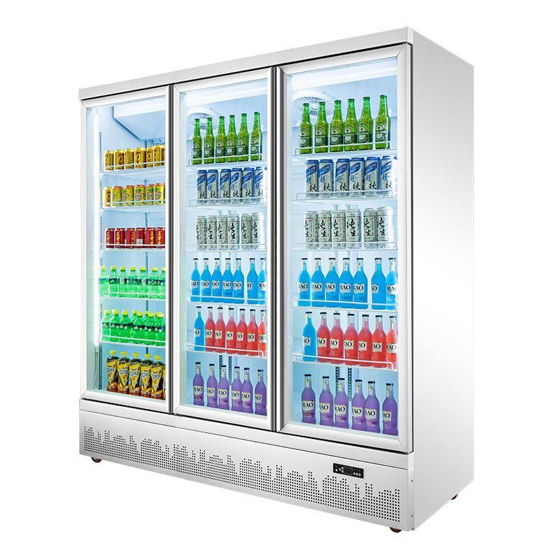 Integrated Fridge Glass Chiller Commercial Refrigerator Equipment