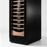 C-385L Vertical Built-in Wine Refrigerator Solid Wood Storage Racks 5-20℃
