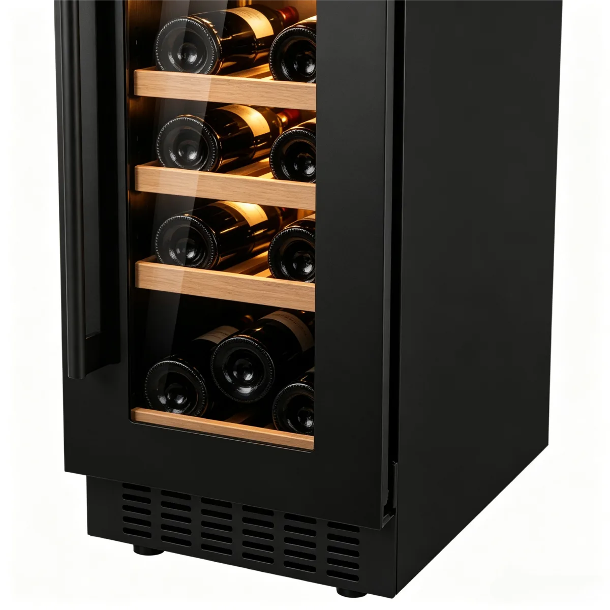 C-85L Single Temperature Zone Built-in Wine Fridge Low Noise Compressor Wine Cooler