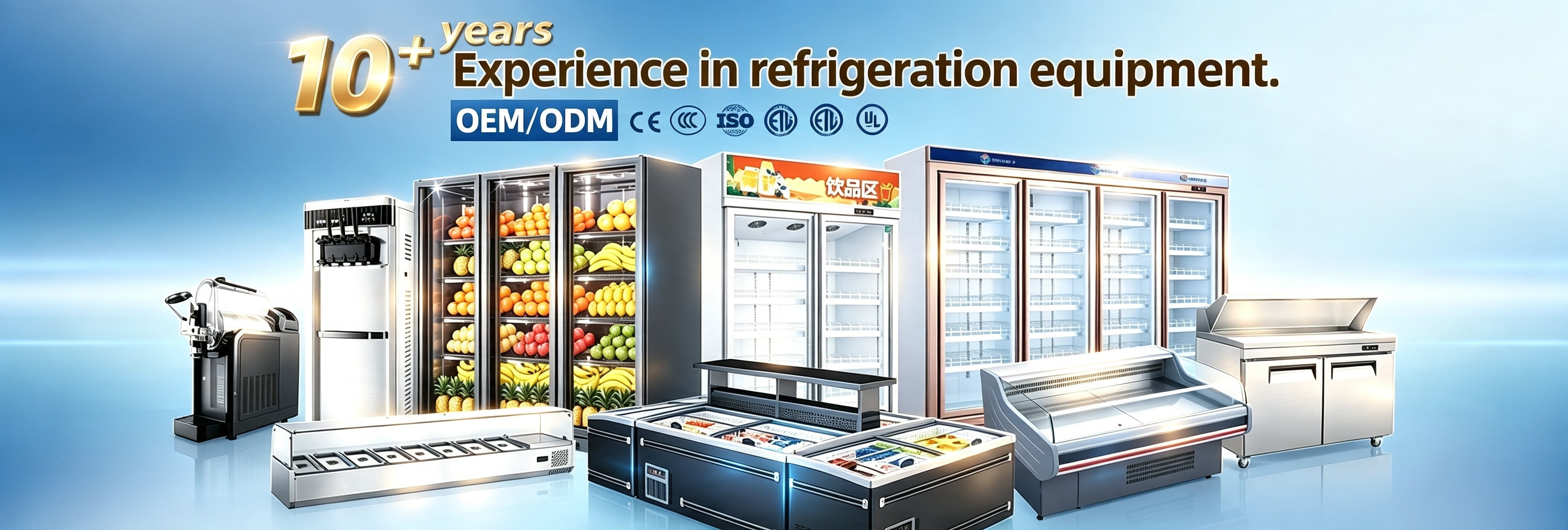 Equipos de refrigeración comercial.