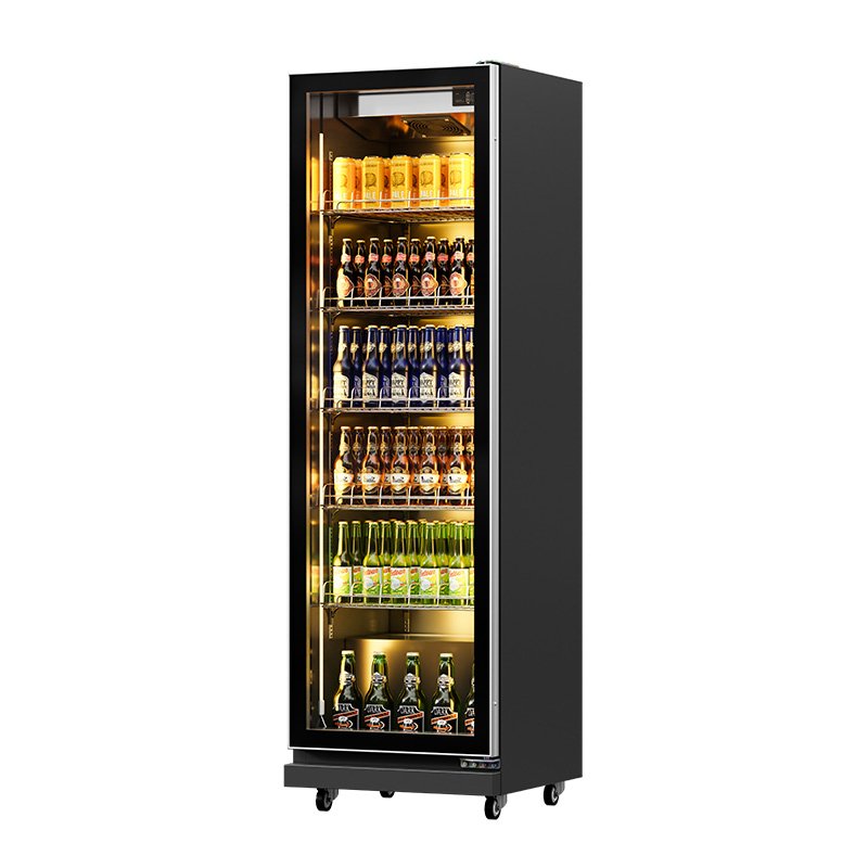 Cafeteria Equipment 400l Aluminum Fins Design Cooler Cheese Wine and Beverage Fridge