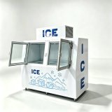 C-Double Door Ice Storage Freezer Anti-Rust Sprayed Cabinet Body For Convenience Store Ice Storage