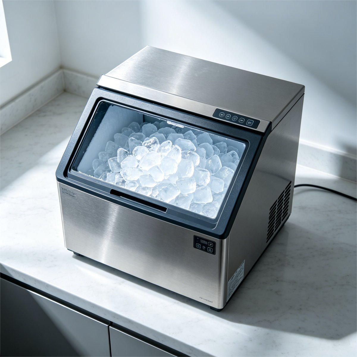 G-Heavy Duty Stainless Steel Countertop Ice Maker for Beverage Store