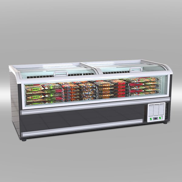 WRAP-AROUND GLASS COMBINE ISLAND FREEZER